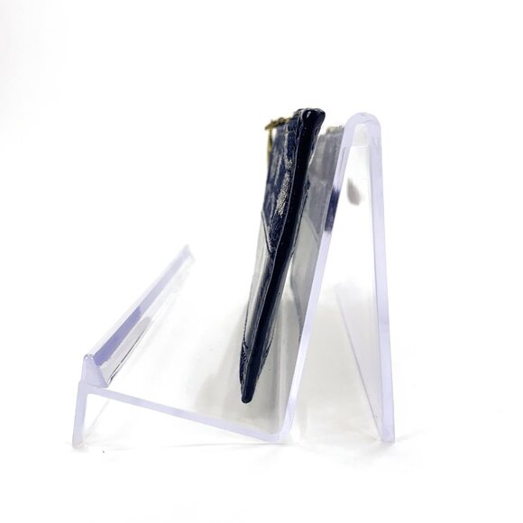 COACH Signature Mini Card Case Holder w/Key Ring - Picture 7 of 8